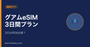 グアムeSIM 3日間プランのアイキャッチ
